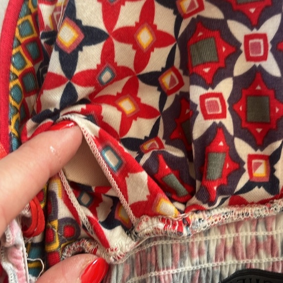 GUESS Y2k printed halter babydoll dress stretch fairy rockabilly 60s 70s small - Picture 10 of 11